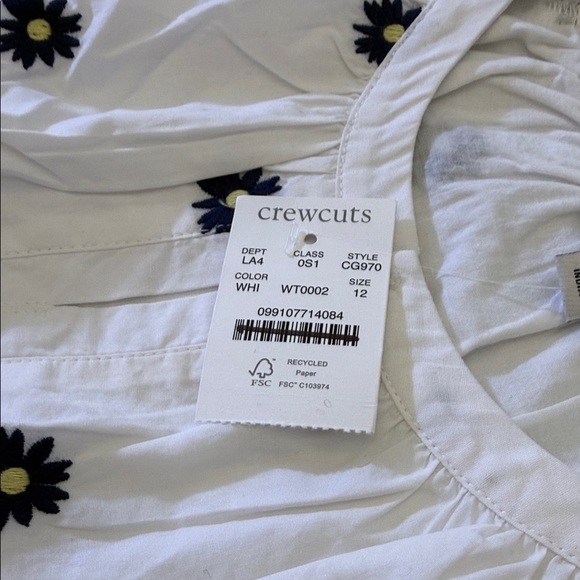 J. Crew Girls' floral-embroidered dress Size 12 - Picture 8 of 9